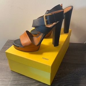 Fendi Heels Designer Sandals